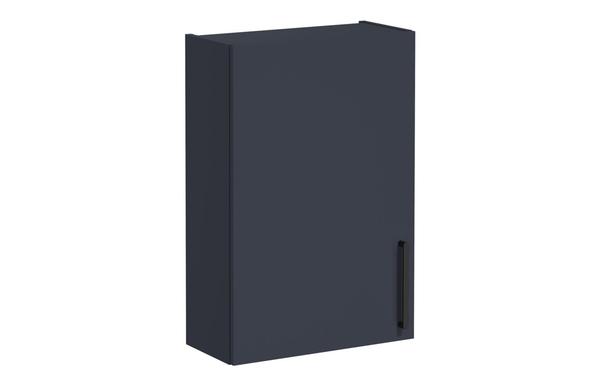 VitrA Root Flat 60cm 1 Door Upper/Wall Unit (LH Hinge) - Matt Dark Blue
